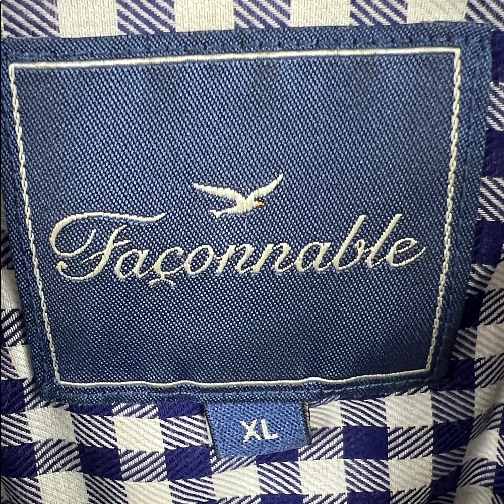 Facconable Button Down Shirt Size Xl - image 6